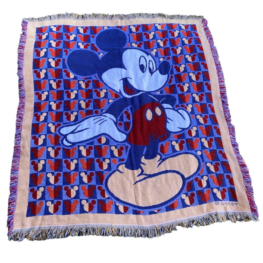 Vintage Beacon Mickey Mouse Tapestry Blanket